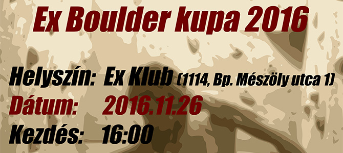 EX Boulder Kupa 2016