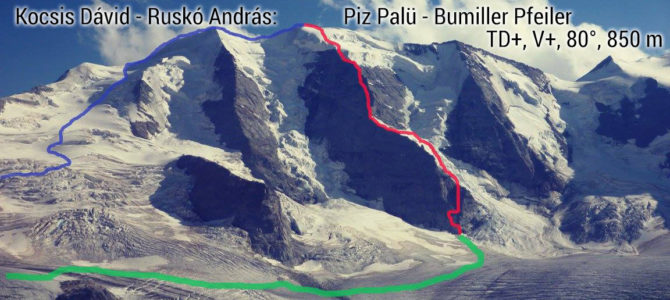 Piz Palü északi falas mászások 2.