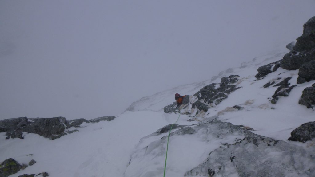 A Kahulska Zlabom második jeges átmászása felett