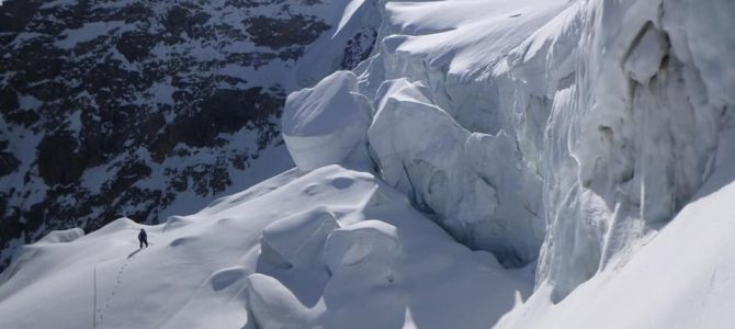 Piz Cambrena Seracco Nord és Gabarrou Couloir mászása